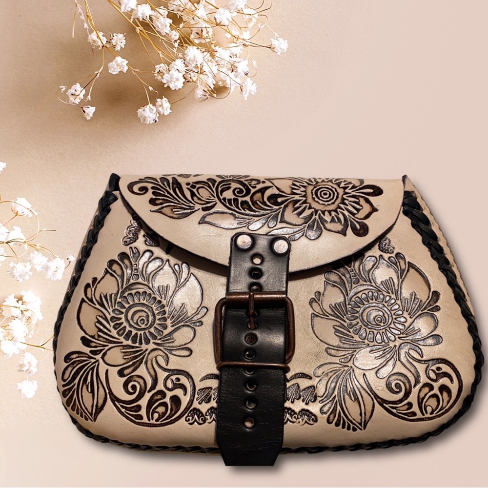 Leather handmade purse